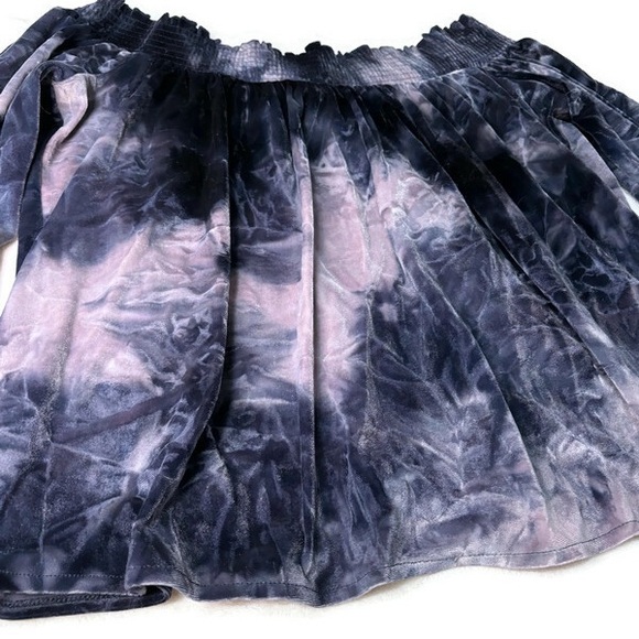 American Eagle Crushed Velvet Off Shoulder Shirt Size XS - Picture 7 of 11